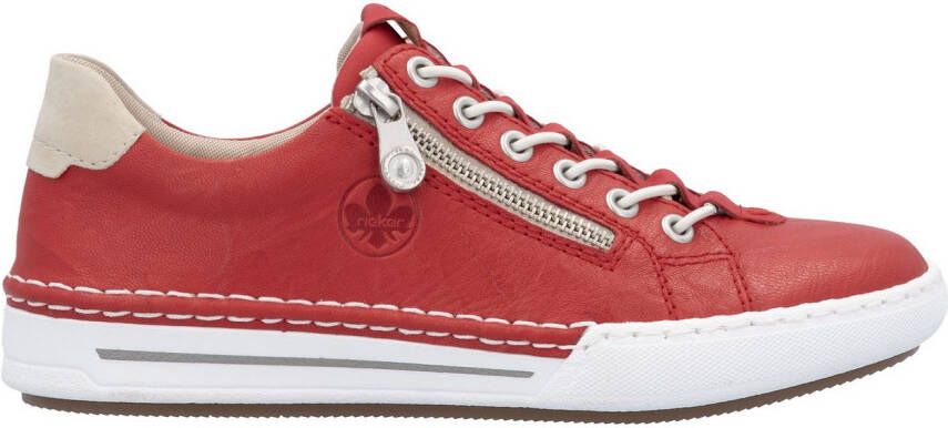 Rieker Slip-on sneakers slippers instapschoen lage schoen vrijetijdsschoen in smalle vorm