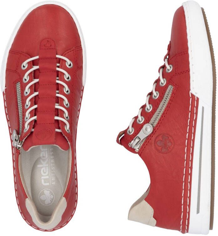 Rieker Slip-on sneakers slippers instapschoen lage schoen vrijetijdsschoen in smalle vorm