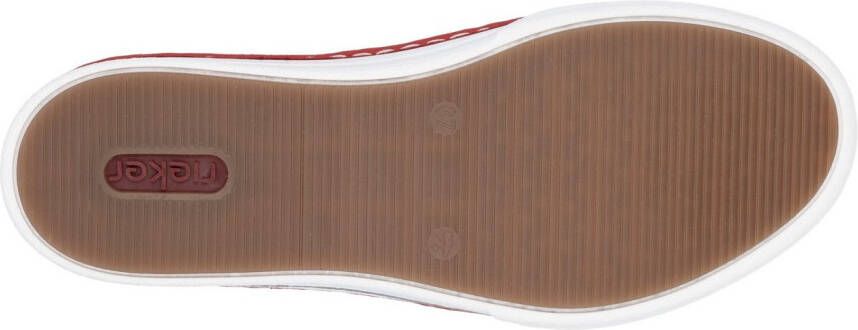 Rieker Slip-on sneakers slippers instapschoen lage schoen vrijetijdsschoen in smalle vorm