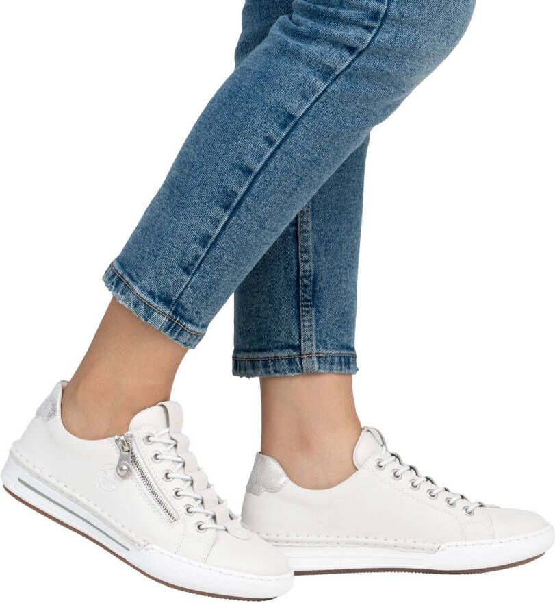 Rieker Slip-on sneakers slippers instapschoen lage schoen vrijetijdsschoen in smalle vorm