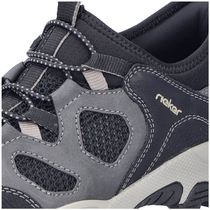 Rieker Slip-on sneakers trekking schoen outdoorschoen instapschoen met elastiek