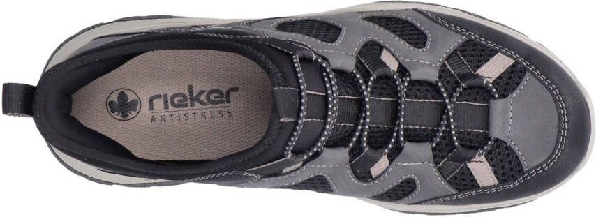 Rieker Slip-on sneakers trekking schoen outdoorschoen instapschoen met elastiek