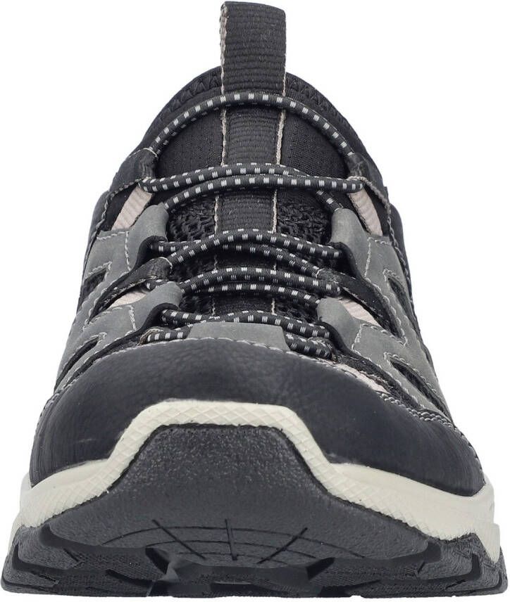Rieker Slip-on sneakers trekking schoen outdoorschoen instapschoen met elastiek