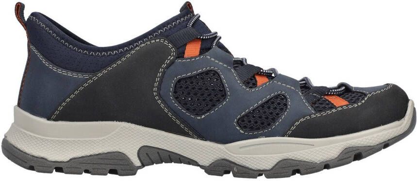Rieker Slip-on sneakers trekking schoen outdoorschoen instapschoen met elastiek