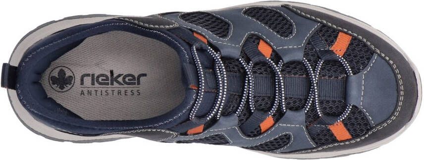 Rieker Slip-on sneakers trekking schoen outdoorschoen instapschoen met elastiek