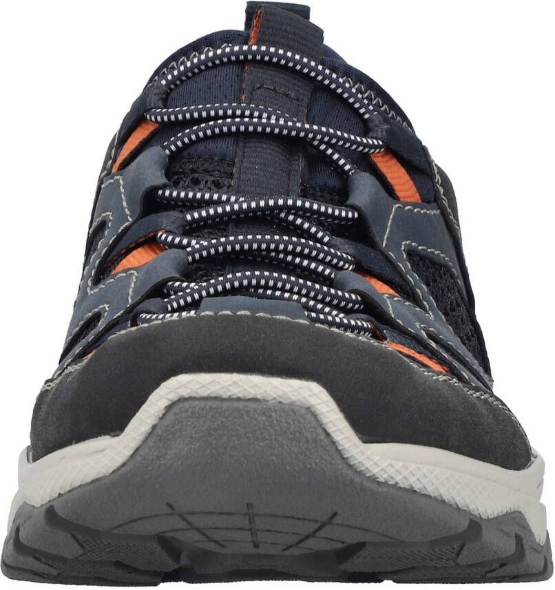 Rieker Slip-on sneakers trekking schoen outdoorschoen instapschoen met elastiek