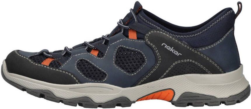 Rieker Slip-on sneakers trekking schoen outdoorschoen instapschoen met elastiek