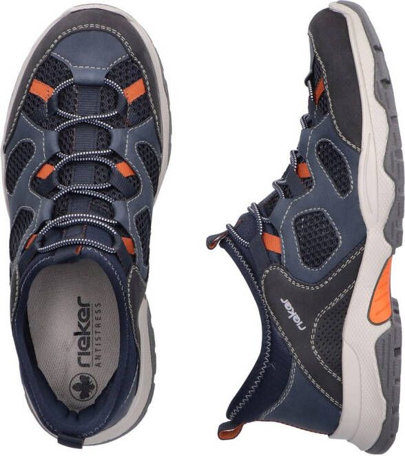Rieker Slip-on sneakers trekking schoen outdoorschoen instapschoen met elastiek
