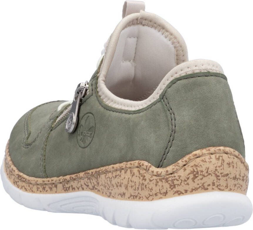 Rieker Slip-on sneakers Veterschoen lage schoen slipper met lichte zool