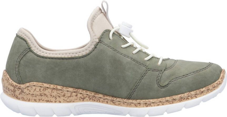 Rieker Slip-on sneakers Veterschoen lage schoen slipper met lichte zool