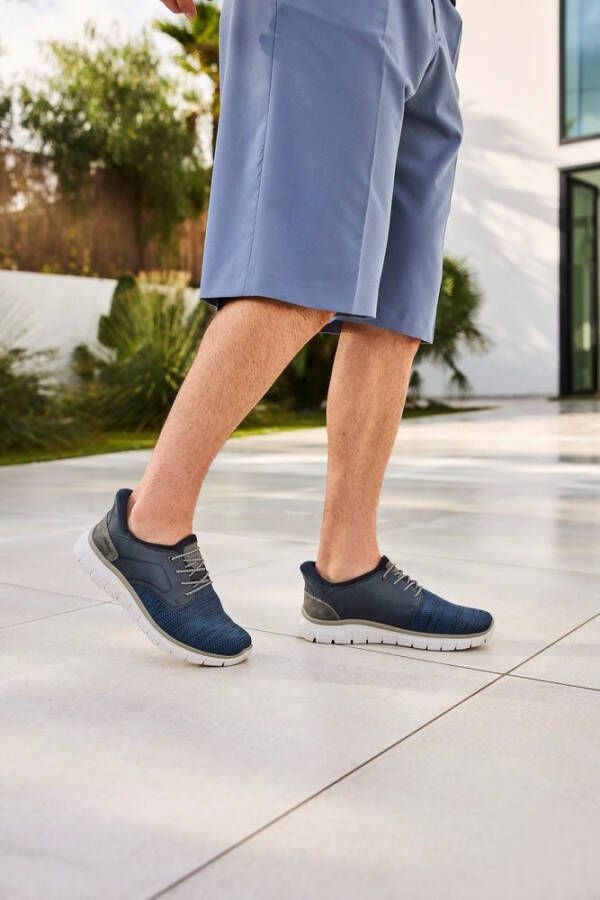 Rieker Slip-on sneakers vrijetijdsschoen lage schoen instapschoen gewatteerde hielafsluiting