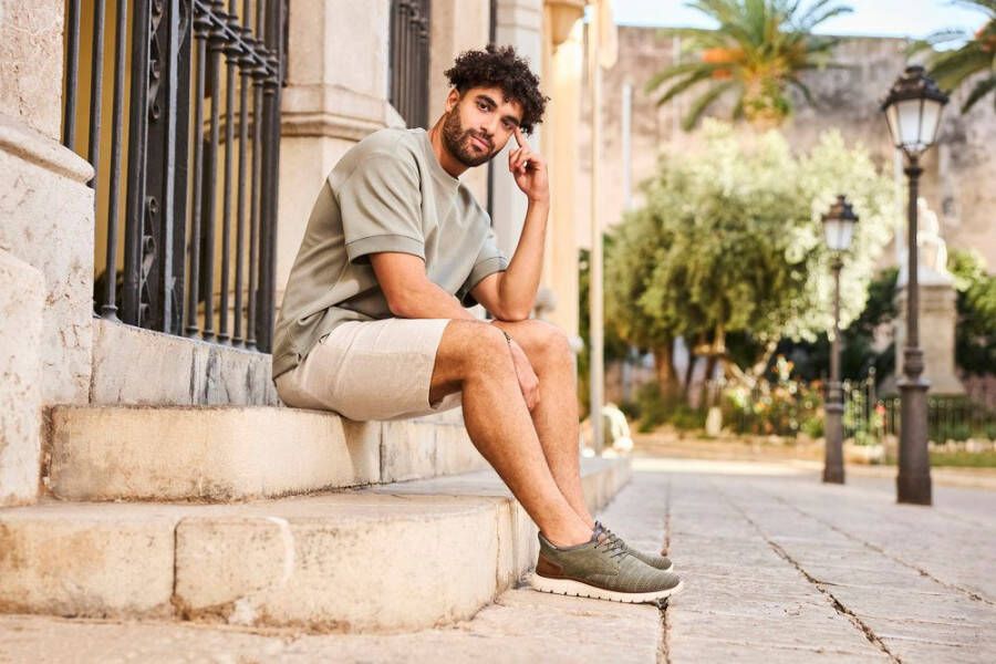 Rieker Slip-on sneakers vrijetijdsschoen lage schoen instapschoen gewatteerde hielafsluiting