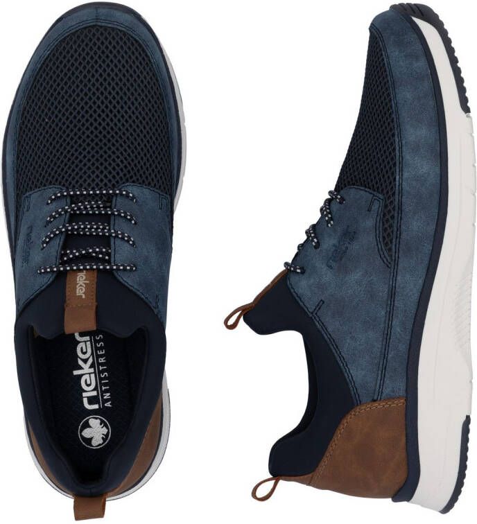 Rieker Slip-on sneakers vrijetijdsschoen lage schoen instapschoen met elastiek