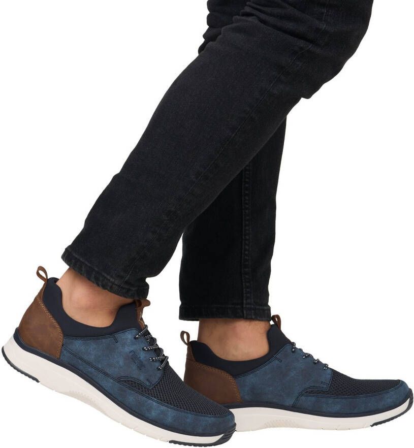 Rieker Slip-on sneakers vrijetijdsschoen lage schoen instapschoen met elastiek