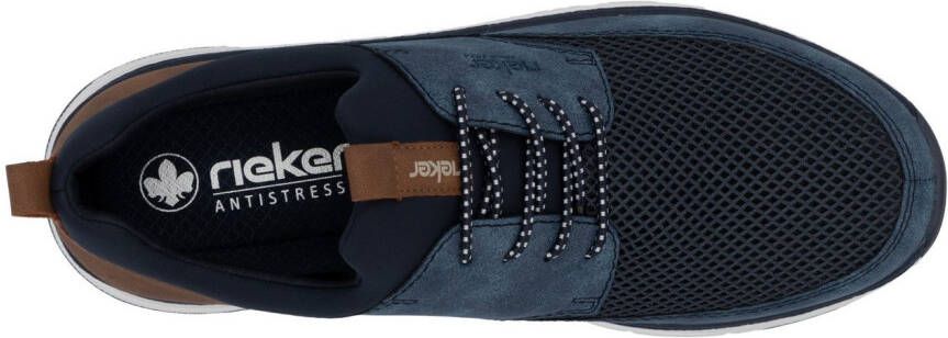 Rieker Slip-on sneakers vrijetijdsschoen lage schoen instapschoen met elastiek