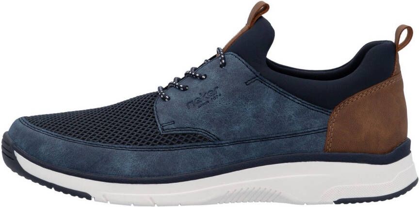 Rieker Slip-on sneakers vrijetijdsschoen lage schoen instapschoen met elastiek