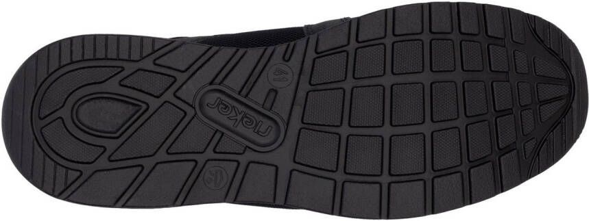 Rieker Slip-on sneakers vrijetijdsschoen lage schoen instapschoen met gewatteerde schacht
