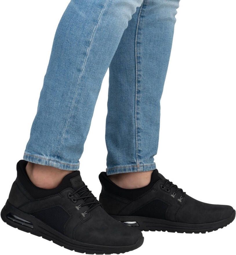 Rieker Slip-on sneakers vrijetijdsschoen lage schoen instapschoen met gewatteerde schacht