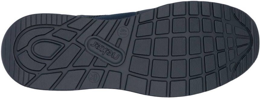 Rieker Slip-on sneakers vrijetijdsschoen lage schoen instapschoen met gewatteerde schacht
