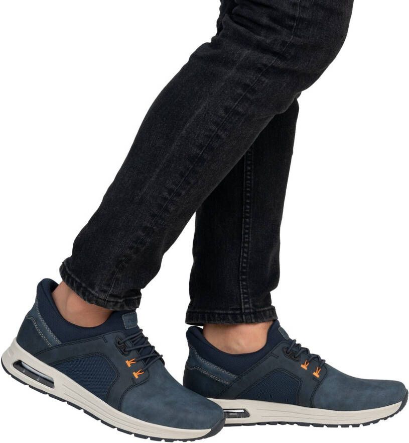 Rieker Slip-on sneakers vrijetijdsschoen lage schoen instapschoen met gewatteerde schacht