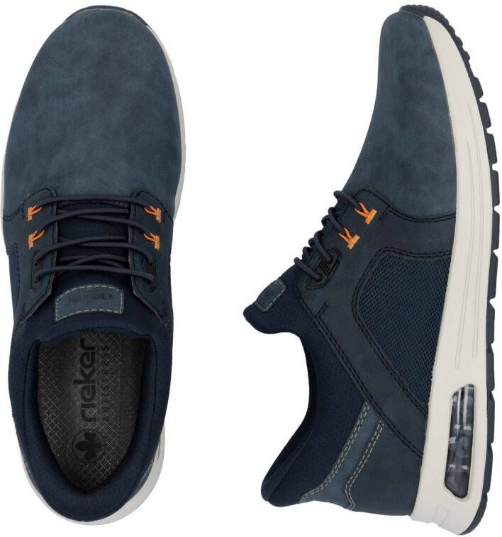 Rieker Slip-on sneakers vrijetijdsschoen lage schoen instapschoen met gewatteerde schacht