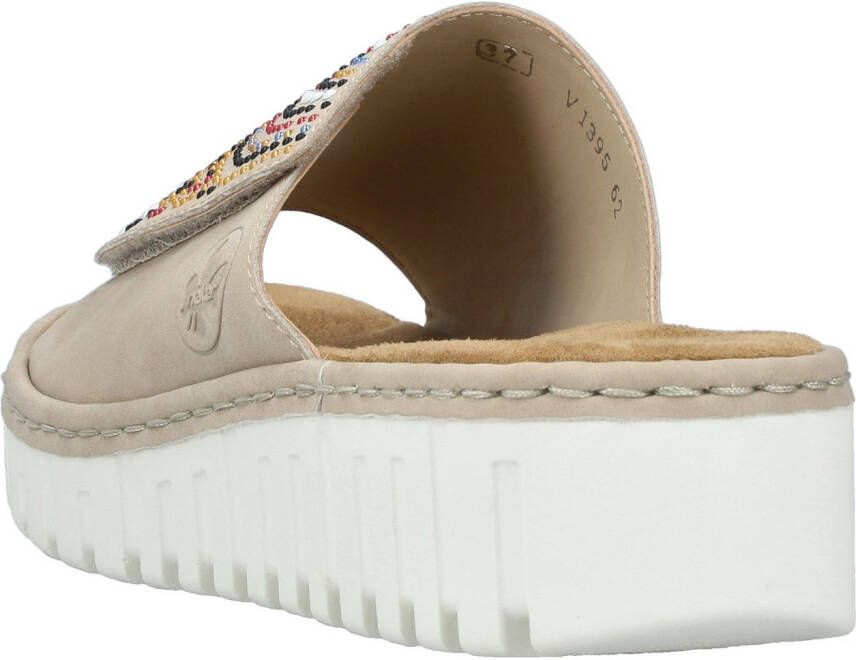 Rieker Slippers Zomerschoen strandschoen huisschoen met verstelbare klittenbandsluiting