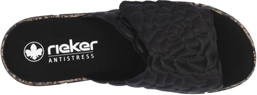 Rieker Slippers Zomerschoen klittenbandschoen huisschoen plateau met klittenbandsluiting