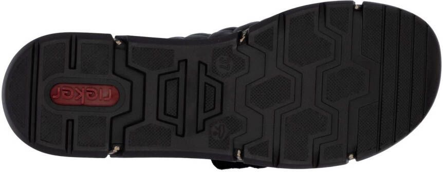 Rieker Slippers Zomerschoen klittenbandschoen huisschoen plateau met klittenbandsluiting