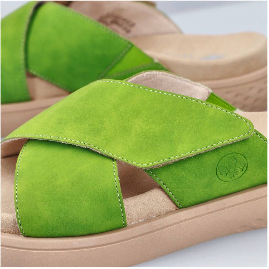 Rieker Slippers Zomerschoen strandschoen huisschoen slippers met comfortabel voetbed