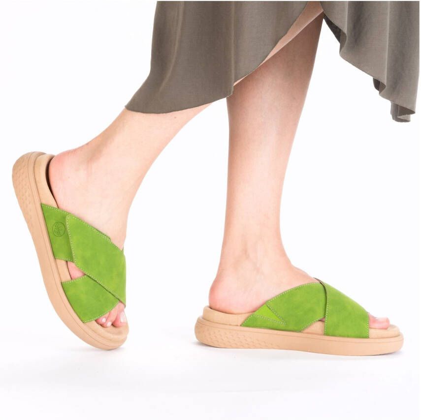 Rieker Slippers Zomerschoen strandschoen huisschoen slippers met comfortabel voetbed