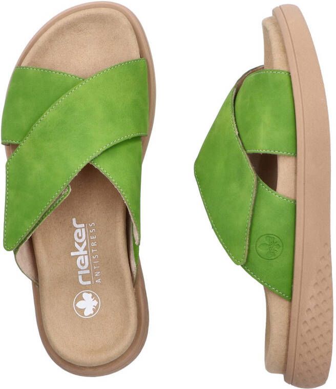 Rieker Slippers Zomerschoen strandschoen huisschoen slippers met comfortabel voetbed