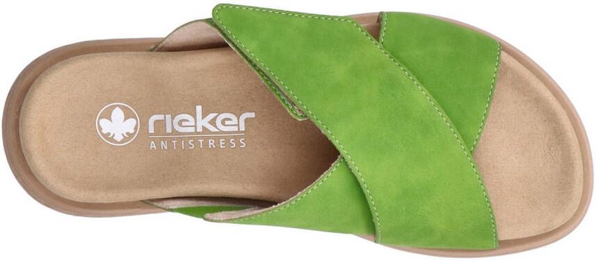 Rieker Slippers Zomerschoen strandschoen huisschoen slippers met comfortabel voetbed