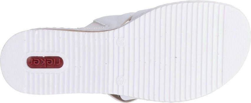 Rieker Slippers Zomerschoen slippers huisschoen sleehak met klein elastiek