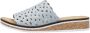 Rieker Slippers Zomerschoen slippers huisschoen sleehak met perforatie - Thumbnail 4