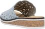 Rieker Slippers Zomerschoen slippers huisschoen sleehak met perforatie - Thumbnail 6