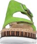 Rieker Slippers Zomerschoen strandschoen huisschoen met trendy sleehak - Thumbnail 4