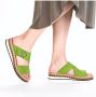 Rieker Slippers Zomerschoen strandschoen huisschoen met trendy sleehak - Thumbnail 9