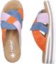 Rieker Slippers Zomerschoen strandschoen huisschoen met twee kleurige plateausool - Thumbnail 7