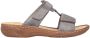 Rieker Slippers Zomerschoen slippers vakantieschoen klittenbandschoen met perforatie - Thumbnail 5