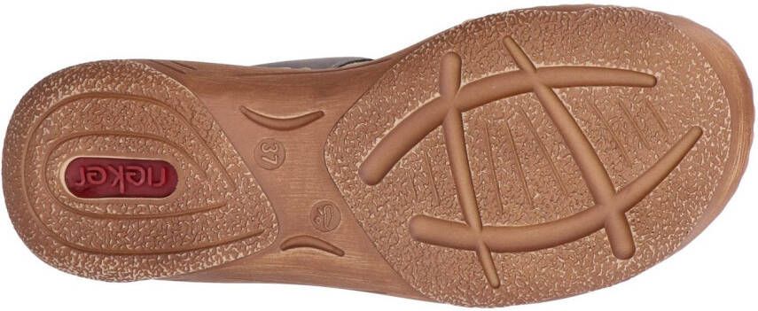 Rieker Slippers Zomerschoen slippers vakantieschoen klittenbandschoen met perforatie