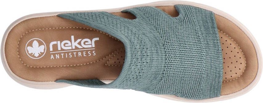 Rieker Slippers zomerschoen huisschoen slippers strandschoen met voetbed