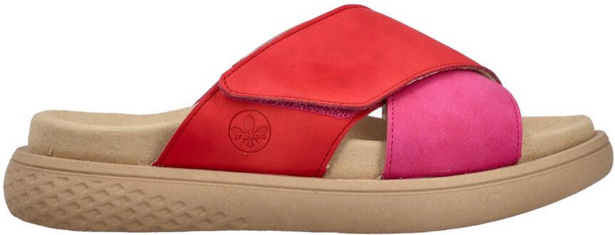 Rieker Slippers Zomerschoen strandschoen huisschoen slippers met comfortabel voetbed