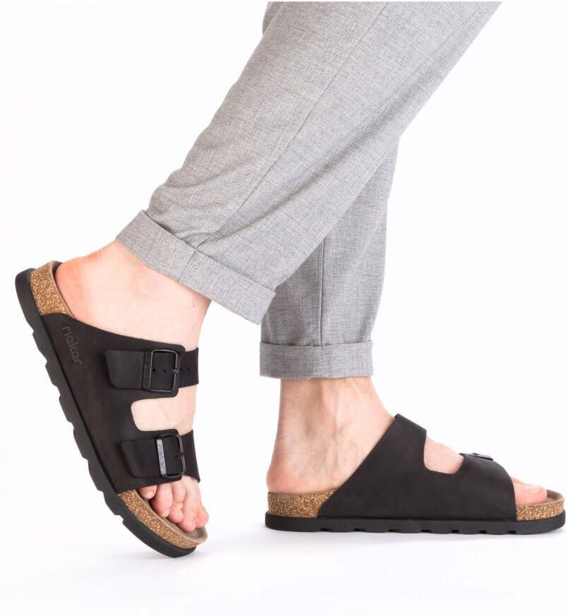 Rieker Slippers zomer schoen strand schoen huisschoen met comfortabel voetbed