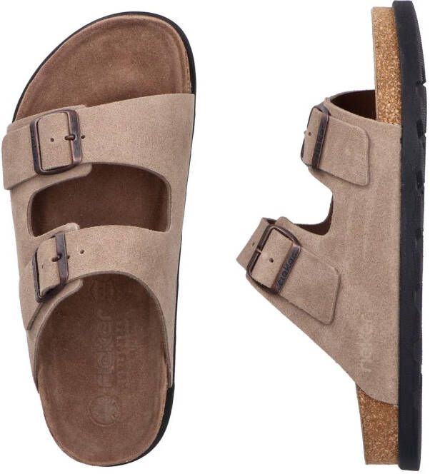Rieker Slippers zomer schoen strand schoen huisschoen met comfortabel voetbed