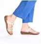 Rieker -Dames goud slippers & muiltjes - Thumbnail 14