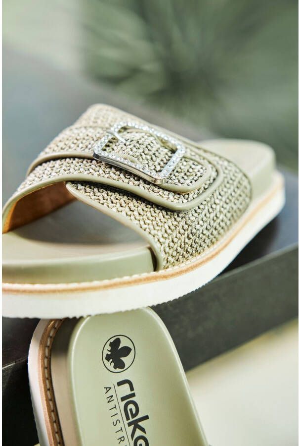 Rieker Slippers zomer schoen strand schoen met praktische klittenband