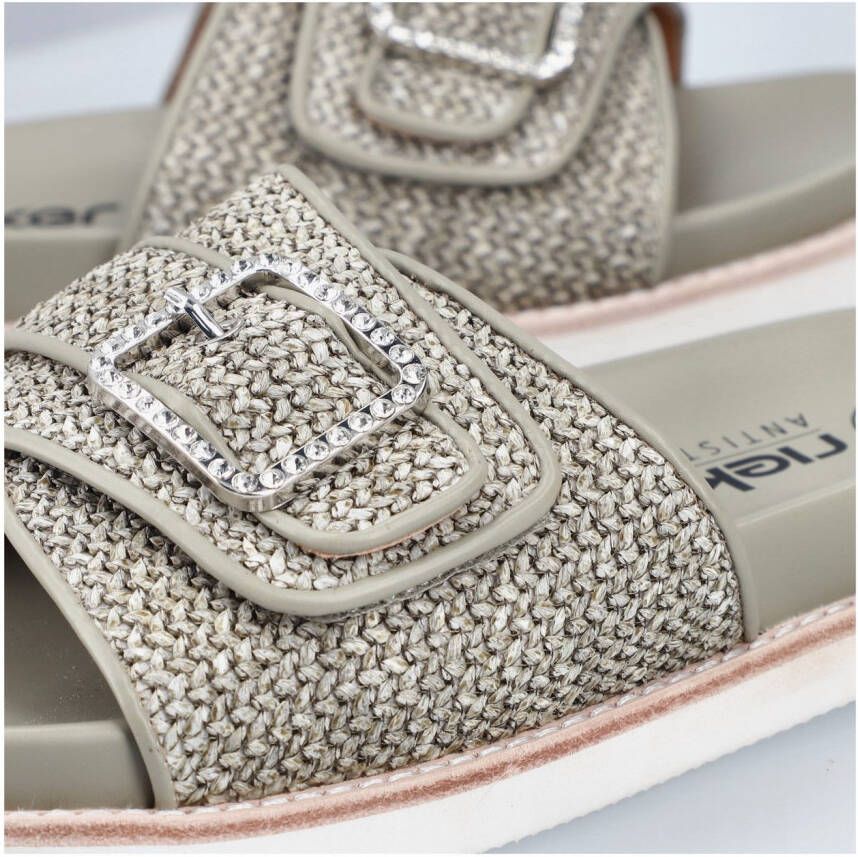 Rieker Slippers zomer schoen strand schoen met praktische klittenband