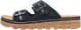 Rieker Zwarte damesslide sandalen - Thumbnail 4