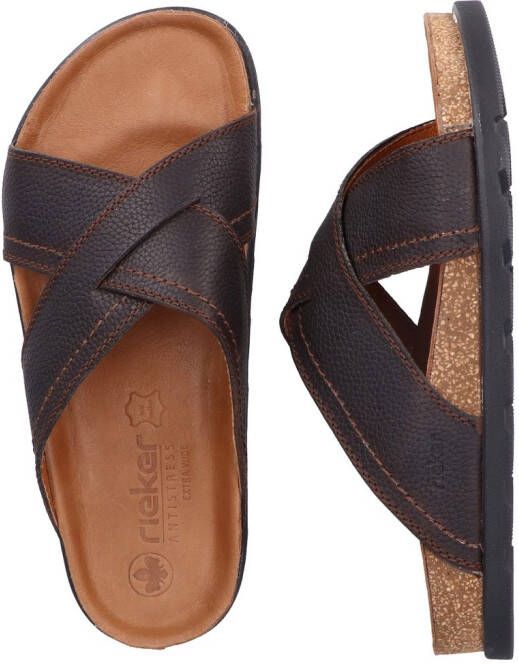 Rieker Slippers zomerschoen strandschoen huisschoen met voetbed
