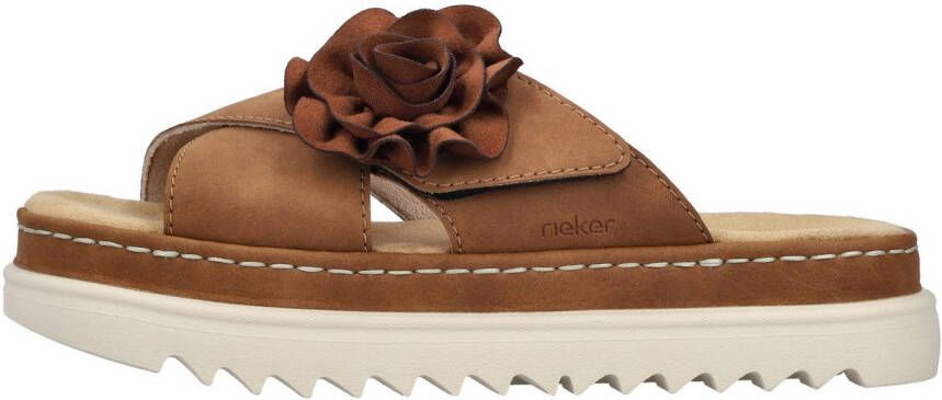 Rieker Slippers Zomerschoen strandschoen vakantieschoen met praktische klittenbandsluiting